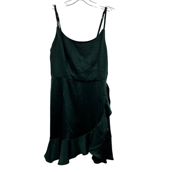 Wild Fable Women's Sleeveless Ruffle Slip Dress Green Size Small Above Knee New - Picture 1 of 9